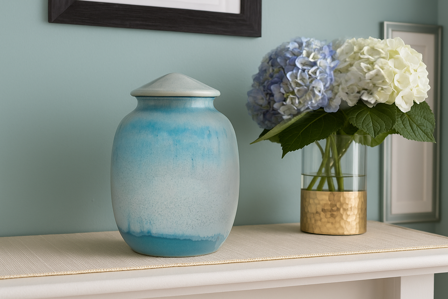 Morning Skies Ceramic urn